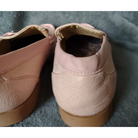Antonio Cerrelli Elite Shoes Mens 8.5 Pink Embossed Loafers Slip On Dress Peach main image 4